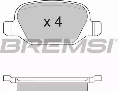 Bremsi BP2891 - Bremžu uzliku kompl., Disku bremzes ps1.lv