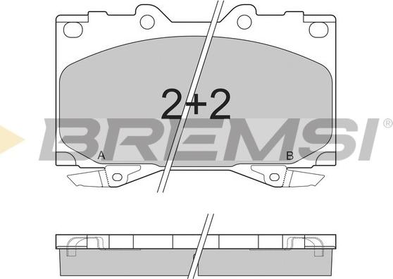 Bremsi BP2898 - Bremžu uzliku kompl., Disku bremzes ps1.lv