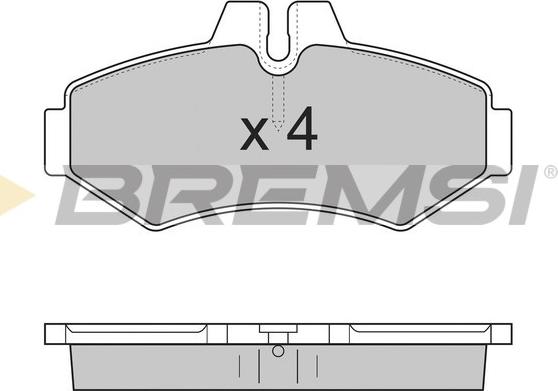 Bremsi BP2845 - Bremžu uzliku kompl., Disku bremzes ps1.lv