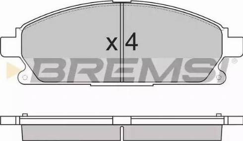 Bremsi BP2857 - Bremžu uzliku kompl., Disku bremzes ps1.lv