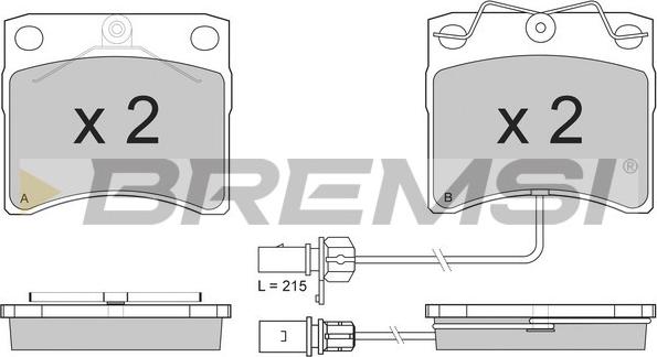 Bremsi BP2869 - Bremžu uzliku kompl., Disku bremzes ps1.lv