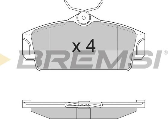 Bremsi BP2862 - Bremžu uzliku kompl., Disku bremzes ps1.lv