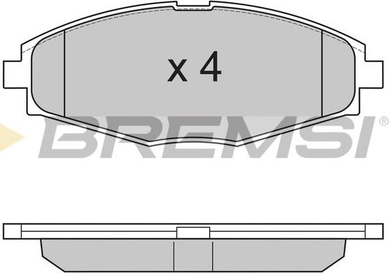 Bremsi BP2804 - Bremžu uzliku kompl., Disku bremzes ps1.lv