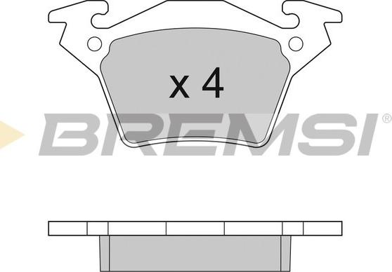 Bremsi BP2880 - Bremžu uzliku kompl., Disku bremzes ps1.lv