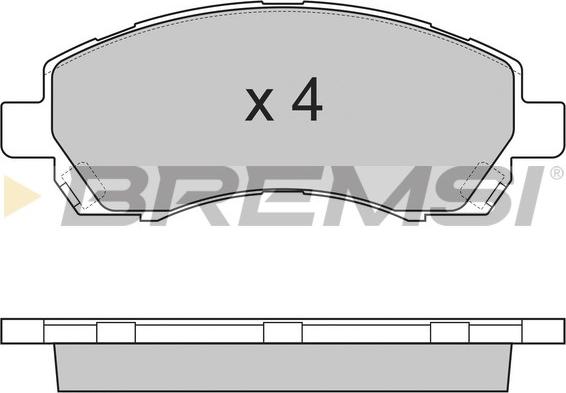 Bremsi BP2820 - Bremžu uzliku kompl., Disku bremzes ps1.lv