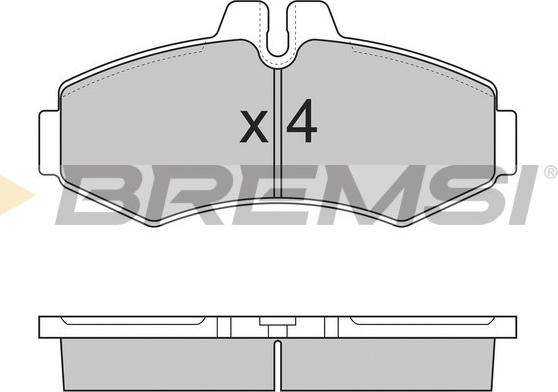 Bremsi BP2821 - Bremžu uzliku kompl., Disku bremzes ps1.lv