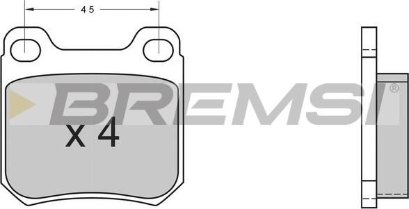 Bremsi BP2368 - Bremžu uzliku kompl., Disku bremzes ps1.lv