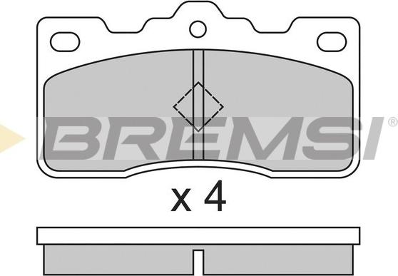 Bremsi BP2306 - Bremžu uzliku kompl., Disku bremzes ps1.lv