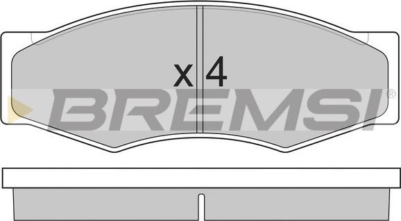 Bremsi BP2302 - Bremžu uzliku kompl., Disku bremzes ps1.lv