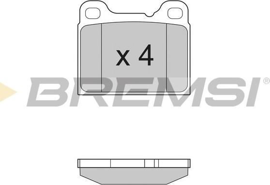 Bremsi BP2383 - Bremžu uzliku kompl., Disku bremzes ps1.lv