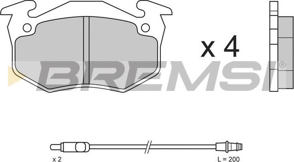 Bremsi BP2334 - Bremžu uzliku kompl., Disku bremzes ps1.lv