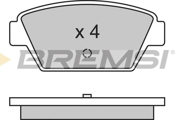 Bremsi BP2330 - Bremžu uzliku kompl., Disku bremzes ps1.lv