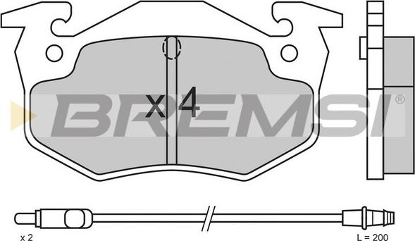 Bremsi BP2338 - Bremžu uzliku kompl., Disku bremzes ps1.lv