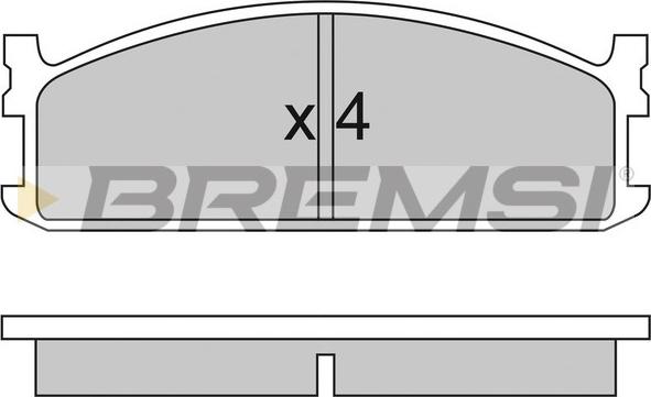 Bremsi BP2321 - Bremžu uzliku kompl., Disku bremzes ps1.lv