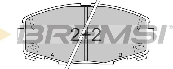 Bremsi BP2378 - Bremžu uzliku kompl., Disku bremzes ps1.lv