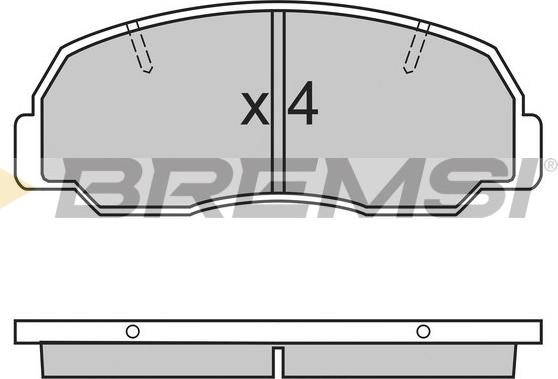 Bremsi BP2297 - Bremžu uzliku kompl., Disku bremzes ps1.lv