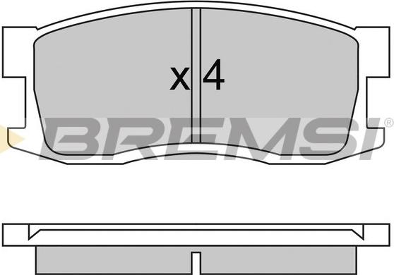 Bremsi BP2244 - Bremžu uzliku kompl., Disku bremzes ps1.lv