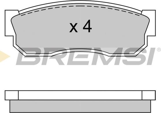 Bremsi BP2246 - Bremžu uzliku kompl., Disku bremzes ps1.lv