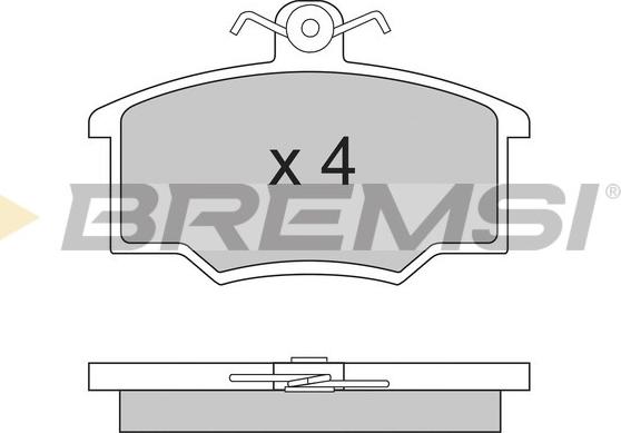 Bremsi BP2281 - Bremžu uzliku kompl., Disku bremzes ps1.lv