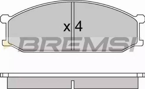 Bremsi BP2233 - Bremžu uzliku kompl., Disku bremzes ps1.lv