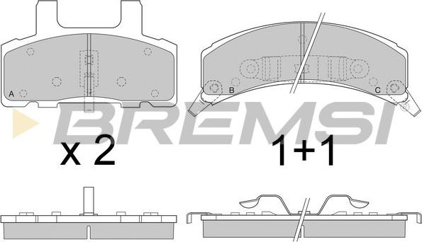 Bremsi BP2790 - Bremžu uzliku kompl., Disku bremzes ps1.lv