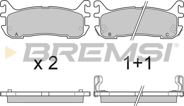 Bremsi BP2759 - Bremžu uzliku kompl., Disku bremzes ps1.lv