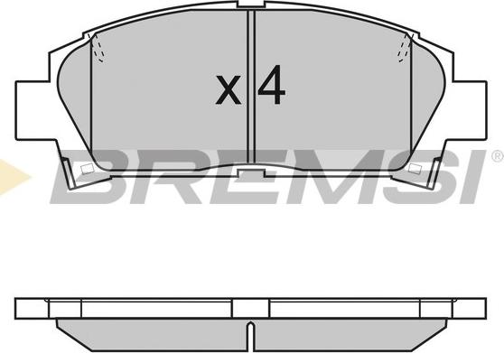 Bremsi BP2752 - Bremžu uzliku kompl., Disku bremzes ps1.lv