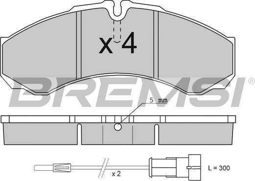 Bremsi BP2706 - Bremžu uzliku kompl., Disku bremzes ps1.lv