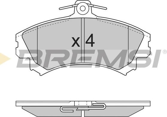 Bremsi BP2702 - Bremžu uzliku kompl., Disku bremzes ps1.lv