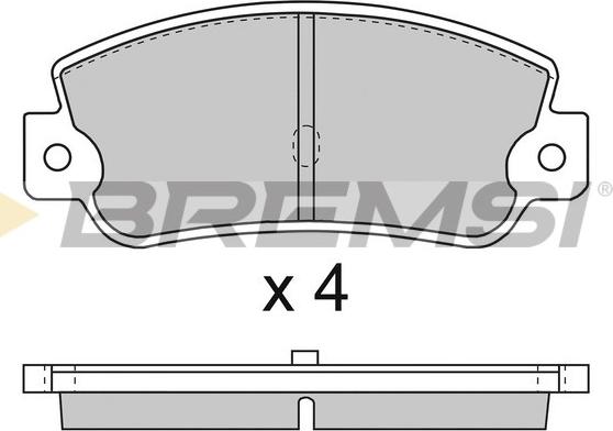 Bremsi BP2714 - Bremžu uzliku kompl., Disku bremzes ps1.lv