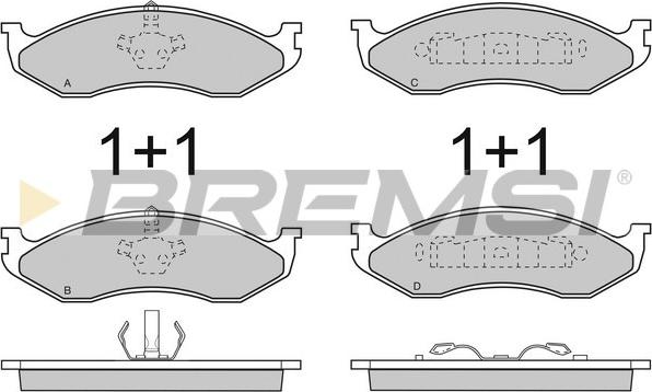 Bremsi BP2715 - Bremžu uzliku kompl., Disku bremzes ps1.lv