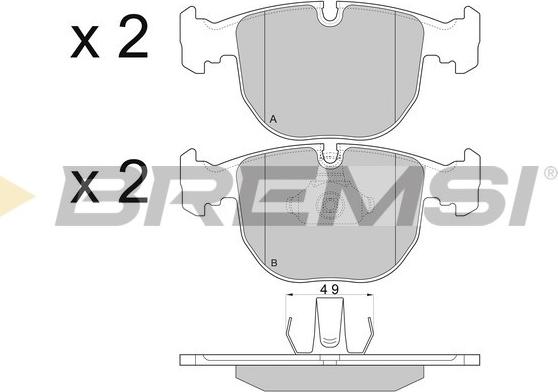 Bremsi BP2774 - Bremžu uzliku kompl., Disku bremzes ps1.lv