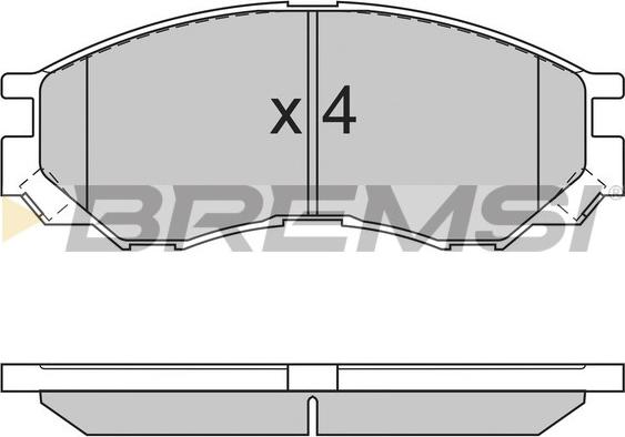 Bremsi BP2775 - Bremžu uzliku kompl., Disku bremzes ps1.lv