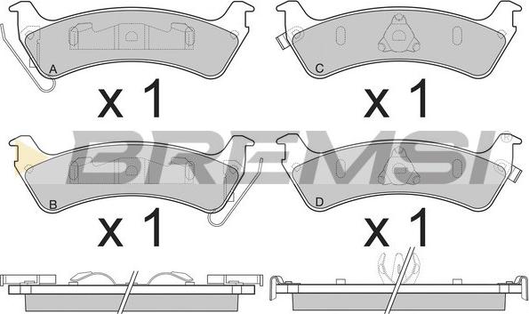 Bremsi BP2777 - Bremžu uzliku kompl., Disku bremzes ps1.lv