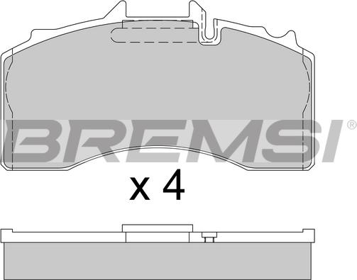 Bremsi BP7340 - Bremžu uzliku kompl., Disku bremzes ps1.lv