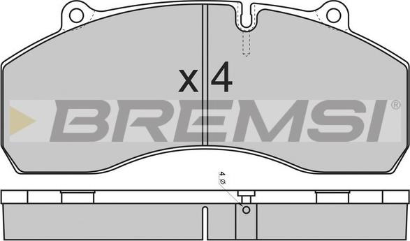 Bremsi BP7309 - Bremžu uzliku kompl., Disku bremzes ps1.lv