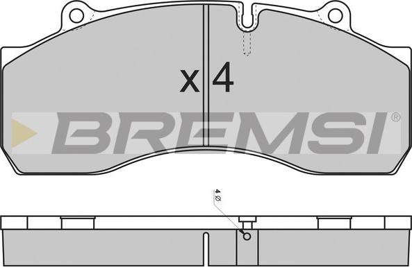 Bremsi BP7308 - Bremžu uzliku kompl., Disku bremzes ps1.lv