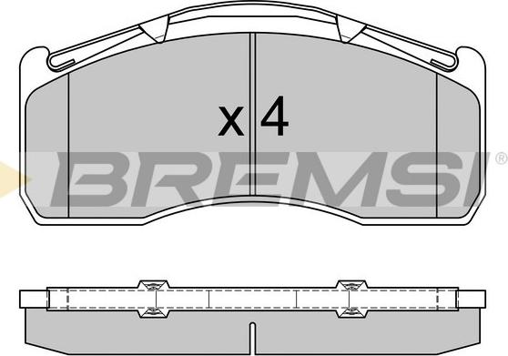 Bremsi BP7332 - Bremžu uzliku kompl., Disku bremzes ps1.lv