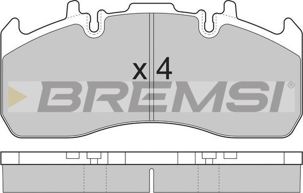 Bremsi BP7324 - Bremžu uzliku kompl., Disku bremzes ps1.lv