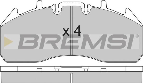 Bremsi BP7326 - Bremžu uzliku kompl., Disku bremzes ps1.lv