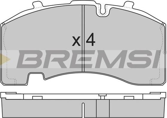 Bremsi BP7322 - Bremžu uzliku kompl., Disku bremzes ps1.lv