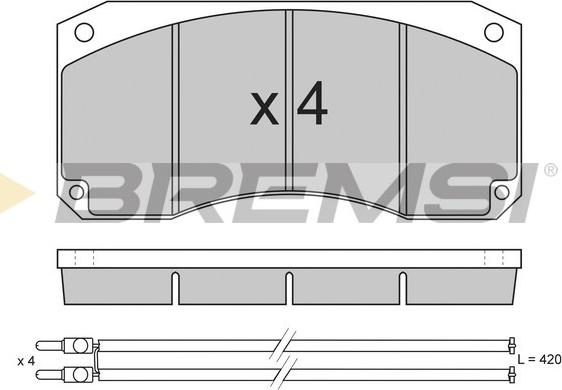 Bremsi BP7256 - Bremžu uzliku kompl., Disku bremzes ps1.lv