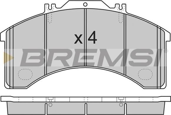 Bremsi BP7252 - Bremžu uzliku kompl., Disku bremzes ps1.lv