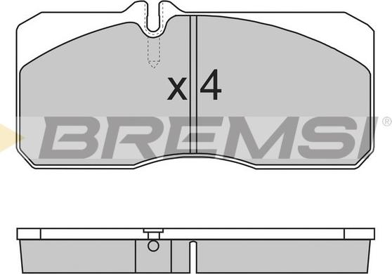 Bremsi BP7267 - Bremžu uzliku kompl., Disku bremzes ps1.lv