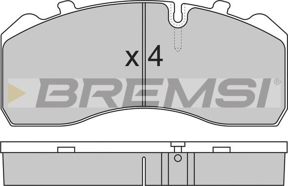 Bremsi BP7284 - Bremžu uzliku kompl., Disku bremzes ps1.lv