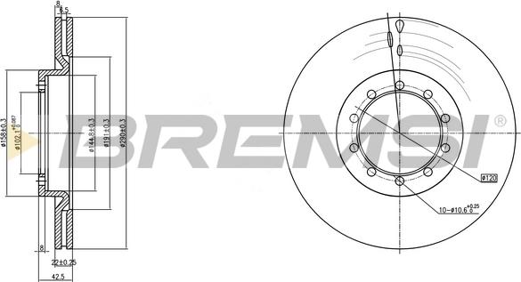 Bremsi CD5183V - Bremžu diski ps1.lv