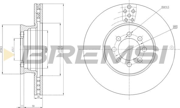 Bremsi CD5335V - Bremžu diski ps1.lv