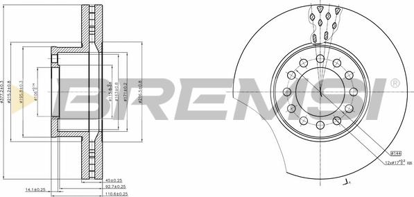 Bremsi CD5331V - Bremžu diski ps1.lv