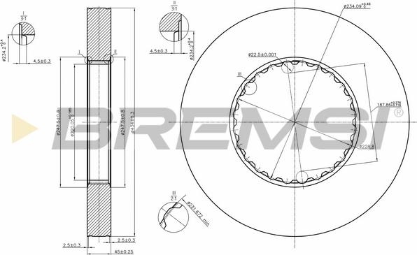 Bremsi CD5249S - Bremžu diski ps1.lv