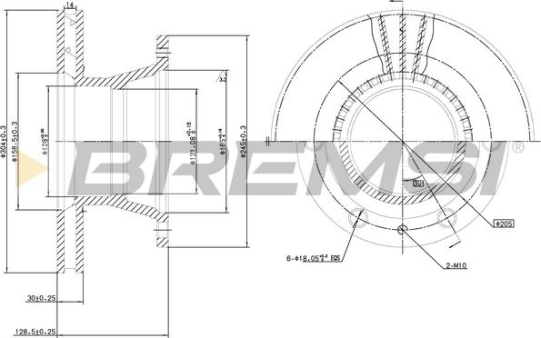 Bremsi CD5233V - Bremžu diski ps1.lv